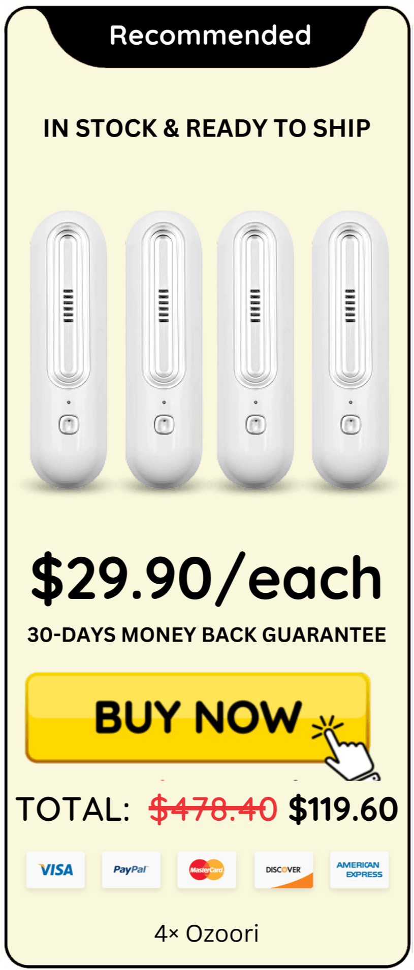 Ozoori offer price 